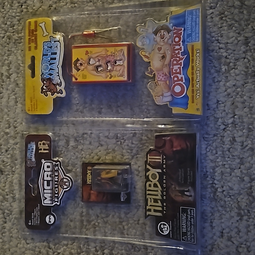 World's smallest Operation game and Micro Figures Hellboy II